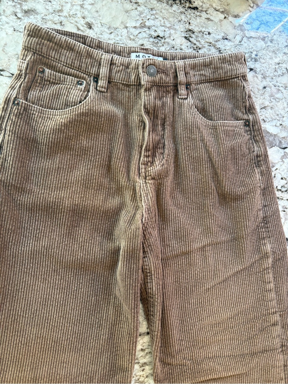 Chocolate 90s Parallel Cord High Rise Jeans Petite - Picture 8 of 11
